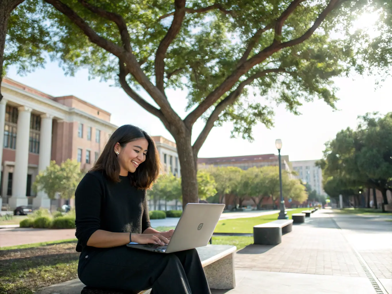 A graduate celebrating their success after completing an armoirekit course, symbolizing the career opportunities and digital asset growth that the courses can unlock.